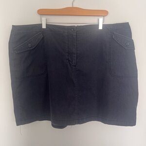 Contrast Skorts in dark blue denim size 22